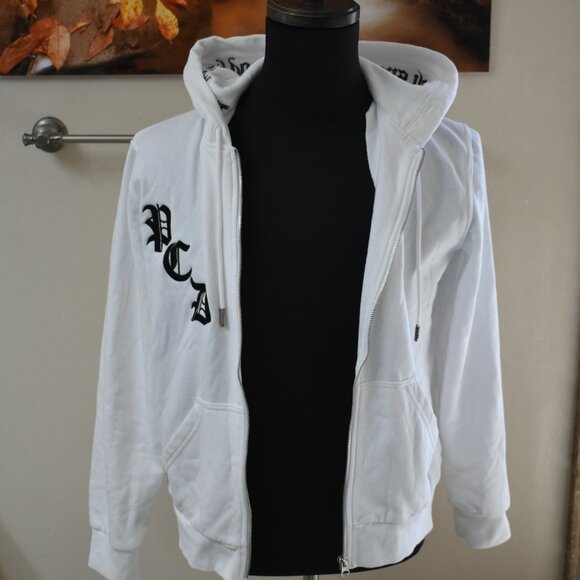 PUSSYCAT DOLLS DON'T CHA WISH HOT LIKE ME HOODIE size S Small DAMAGED ZIP ZIPPER - Picture 4 of 15